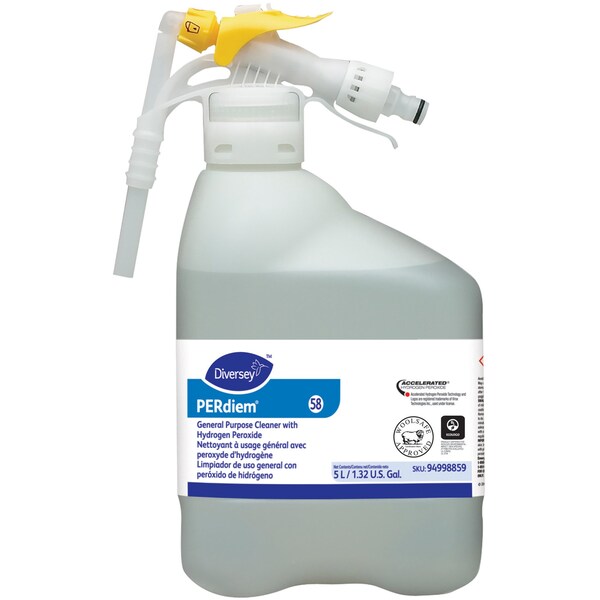 Diversey Cleaner, General Purpose, Hyd Per, 1.32 Gallon, Clear DVO94998859 - main